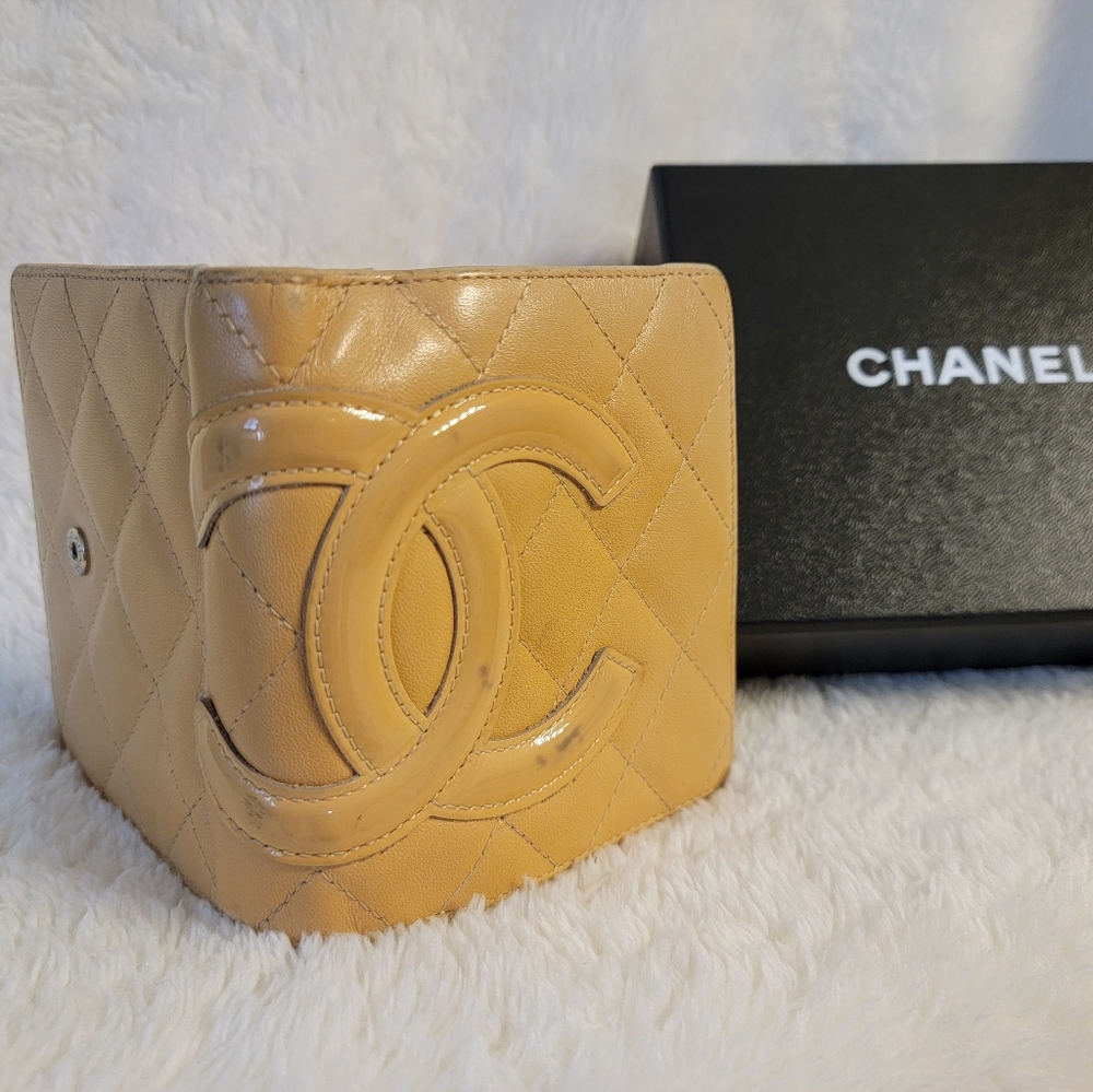 Chanel CC bifold wallet.